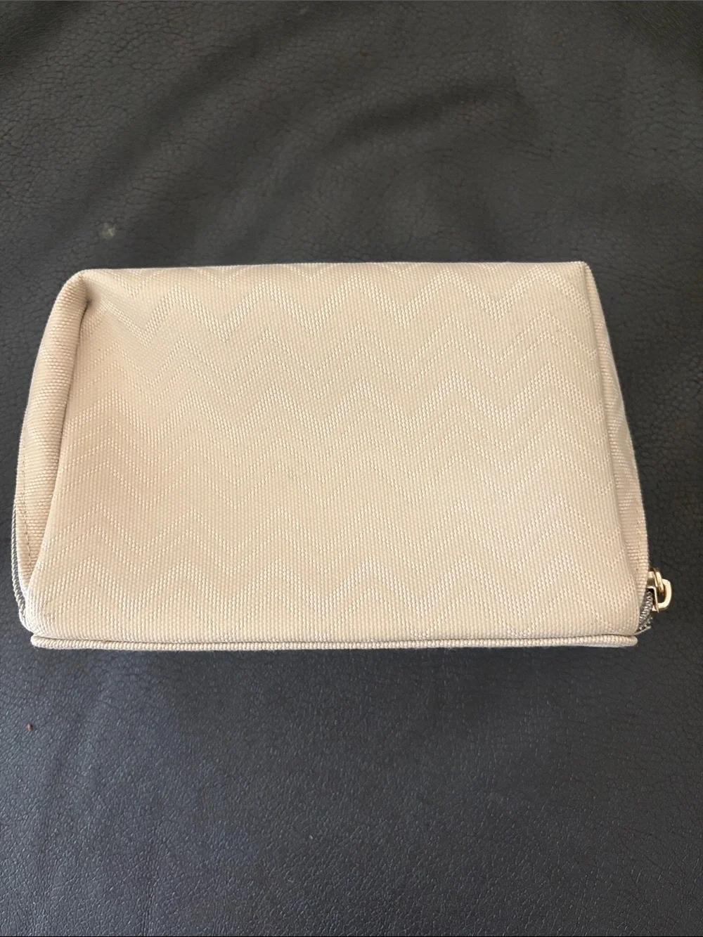 Luxury Missoni Delta One Cream Quilted Travel Cosmetic Case